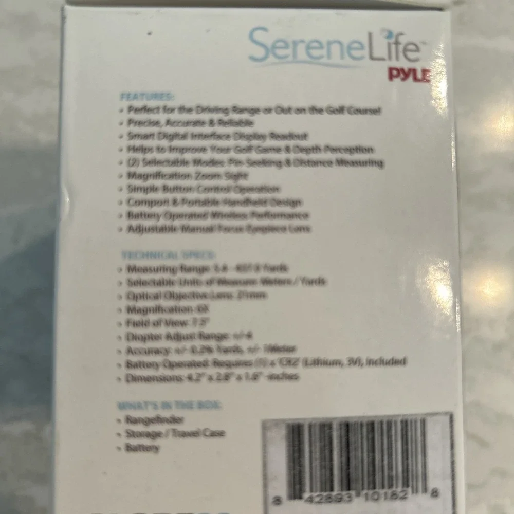 SereneLife Golf Laser Range Finder Monocular w/‎ Adjustable Pin-Seeking Zoom